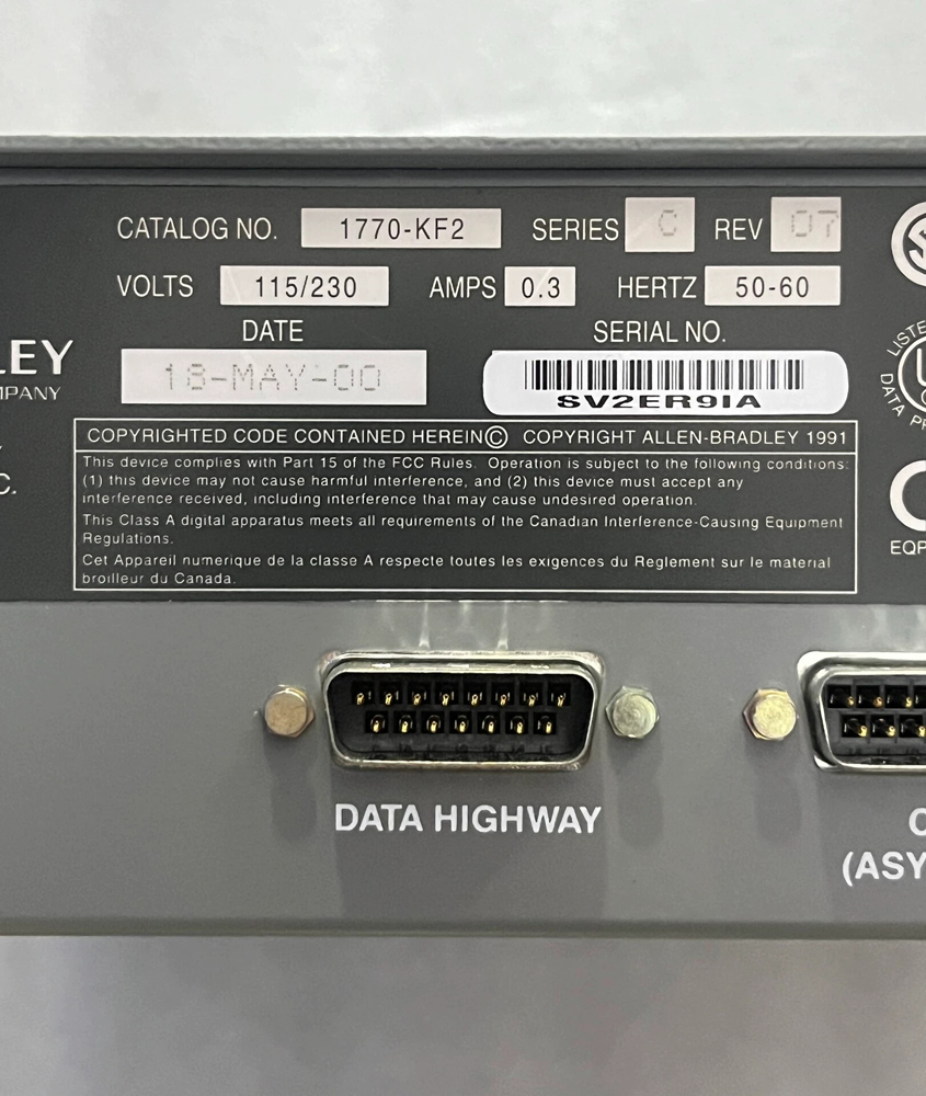 Allen Bradley 1770-KF2 Communications Interface