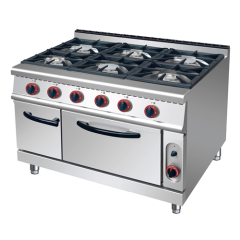 HGR 6-Burner Gas Range with Gas Oven
