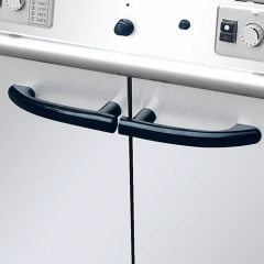HGF 2-Tank 2-Basket Gas Fryer with Cabinet