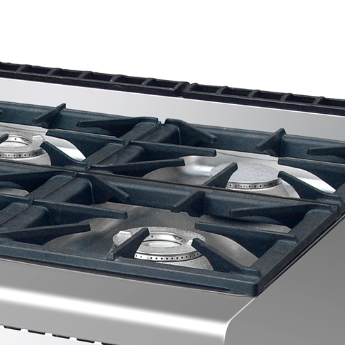 HGR 6-Burner Gas Range with Gas Oven