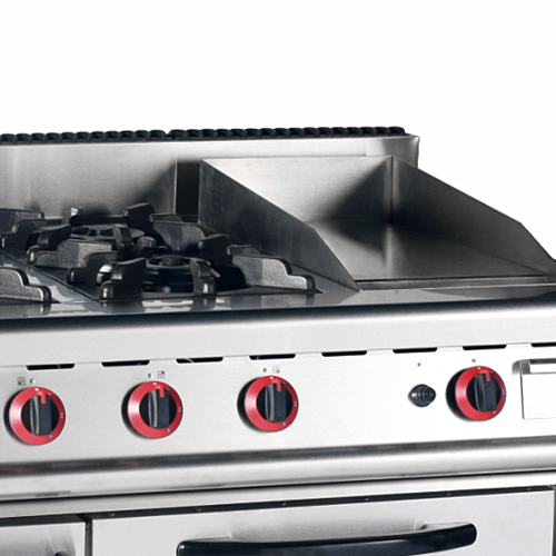 HGR 4-Burner Gas Range&Griddle with Gas Oven