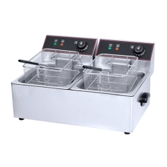 HEF 2-Tank 2-Basket Electric Fryer