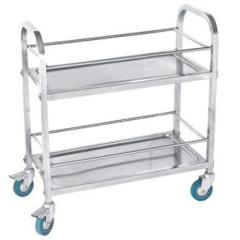 0459 Dismounting Square Tube Stainless Steel Liquor Cart(Stainless Steel/Stainless Iron)