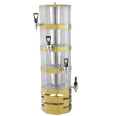 JET Stainless Steel Octagonal Beverage Dispenser(Gilded)