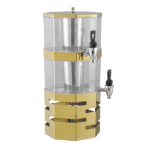 JET Stainless Steel Octagonal Beverage Dispenser(Gilded)