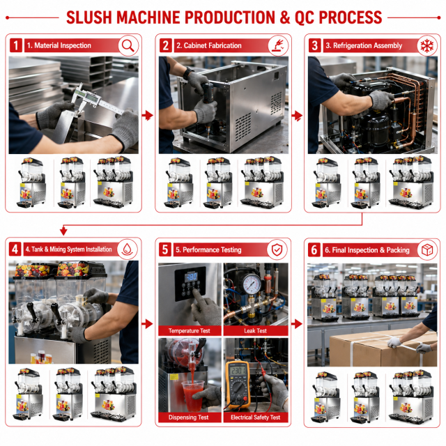 Commercial Slush Machine Series – 1/2/3 Tank Frozen Drink Dispenser