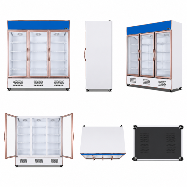 Luxury Straight Cold – Glass Door Beverage Display Cooler Series