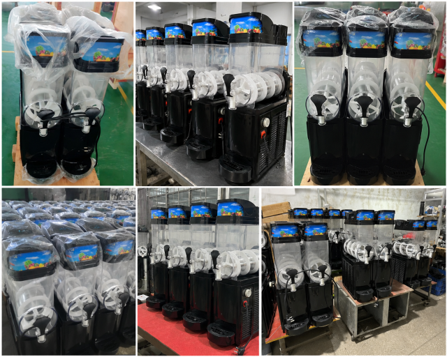 Commercial Slush Machine | 15L Frozen Drink Dispenser 2-3 Tank