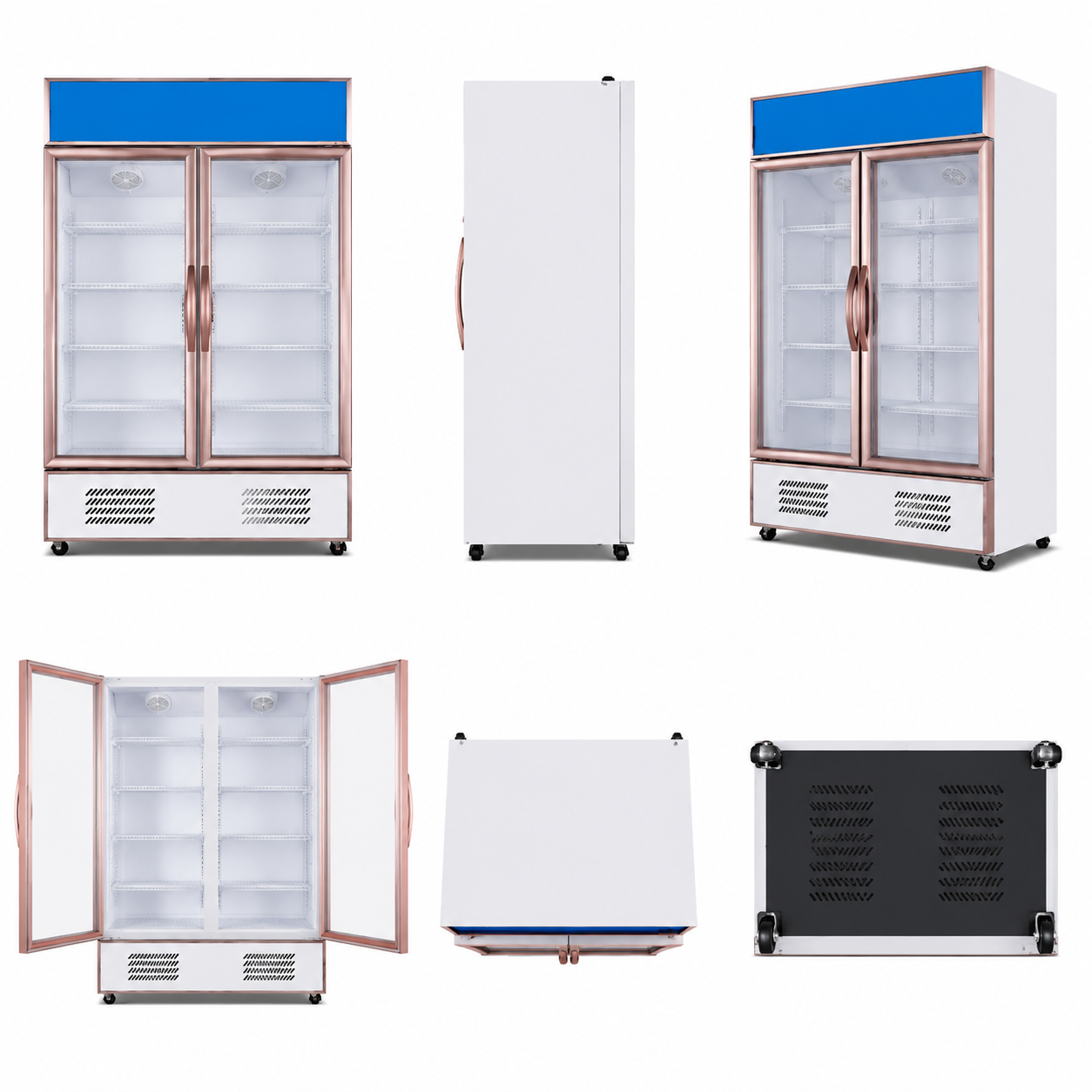 Luxury Straight Cold – Glass Door Beverage Display Cooler Series