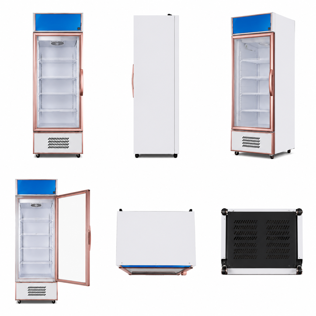Luxury Straight Cold – Glass Door Beverage Display Cooler Series