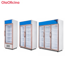 Luxury Upright Beverage Display Cooler | Glass Door Refrigerator