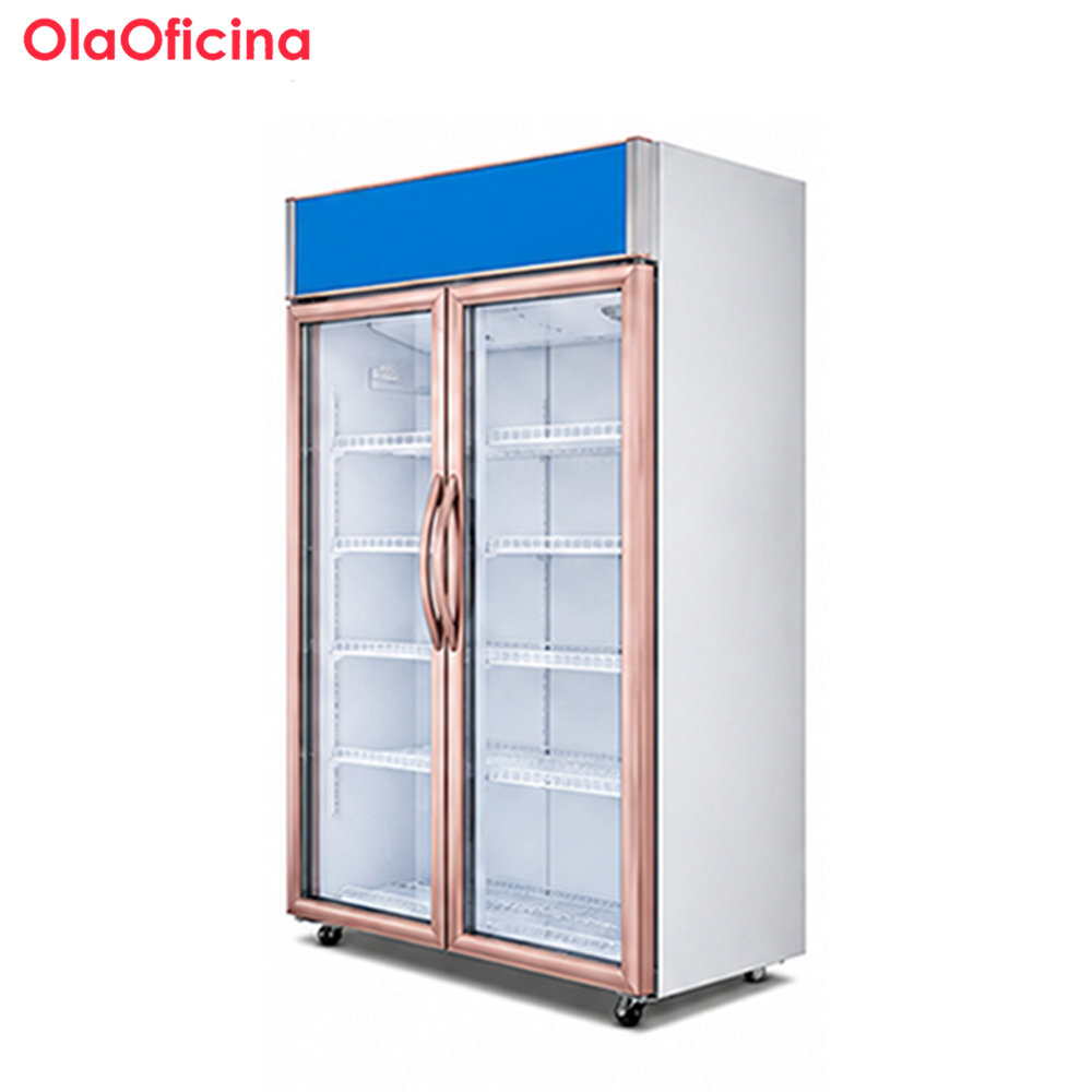 Luxury Upright Beverage Display Cooler | Glass Door Refrigerator