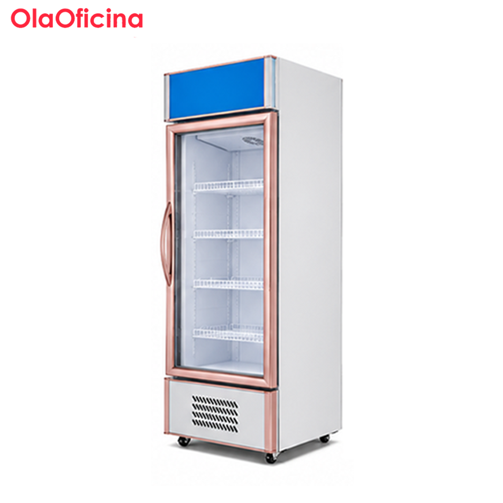 Luxury Upright Beverage Display Cooler | Glass Door Refrigerator