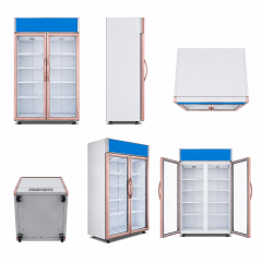 Luxury Upright Beverage Display Cooler | Glass Door Refrigerator