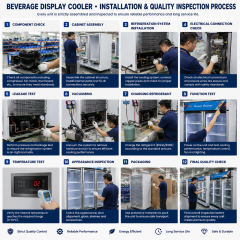 Luxury Air-Cooled Beverage Display Cooler for Commercial Refrigeration