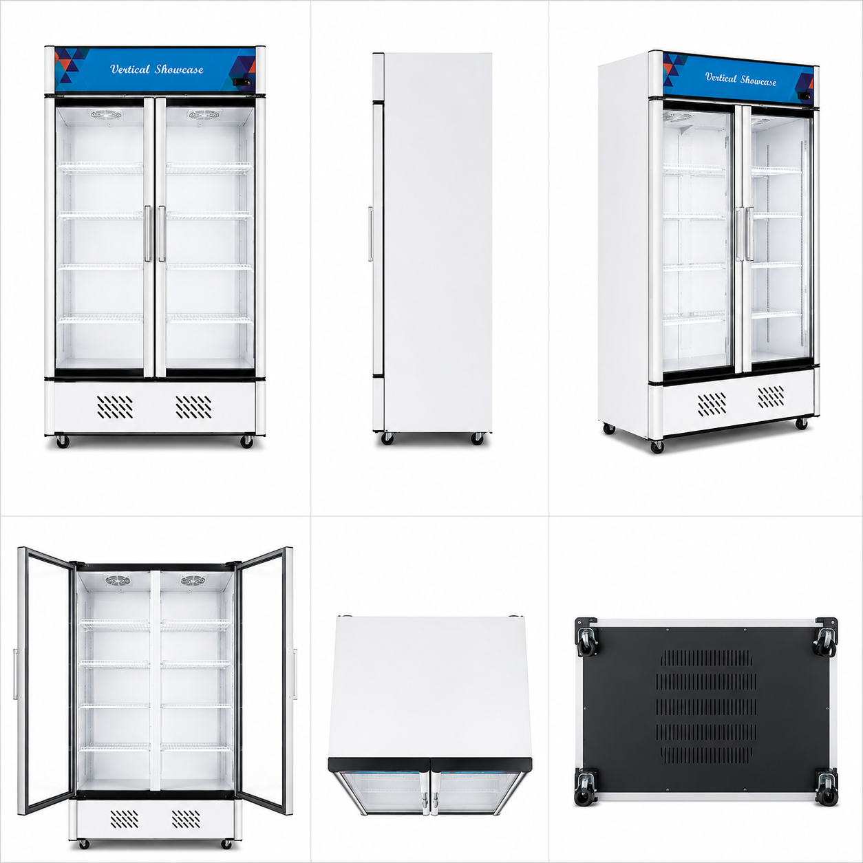 Luxury Air-Cooled Beverage Display Cooler for Commercial Refrigeration