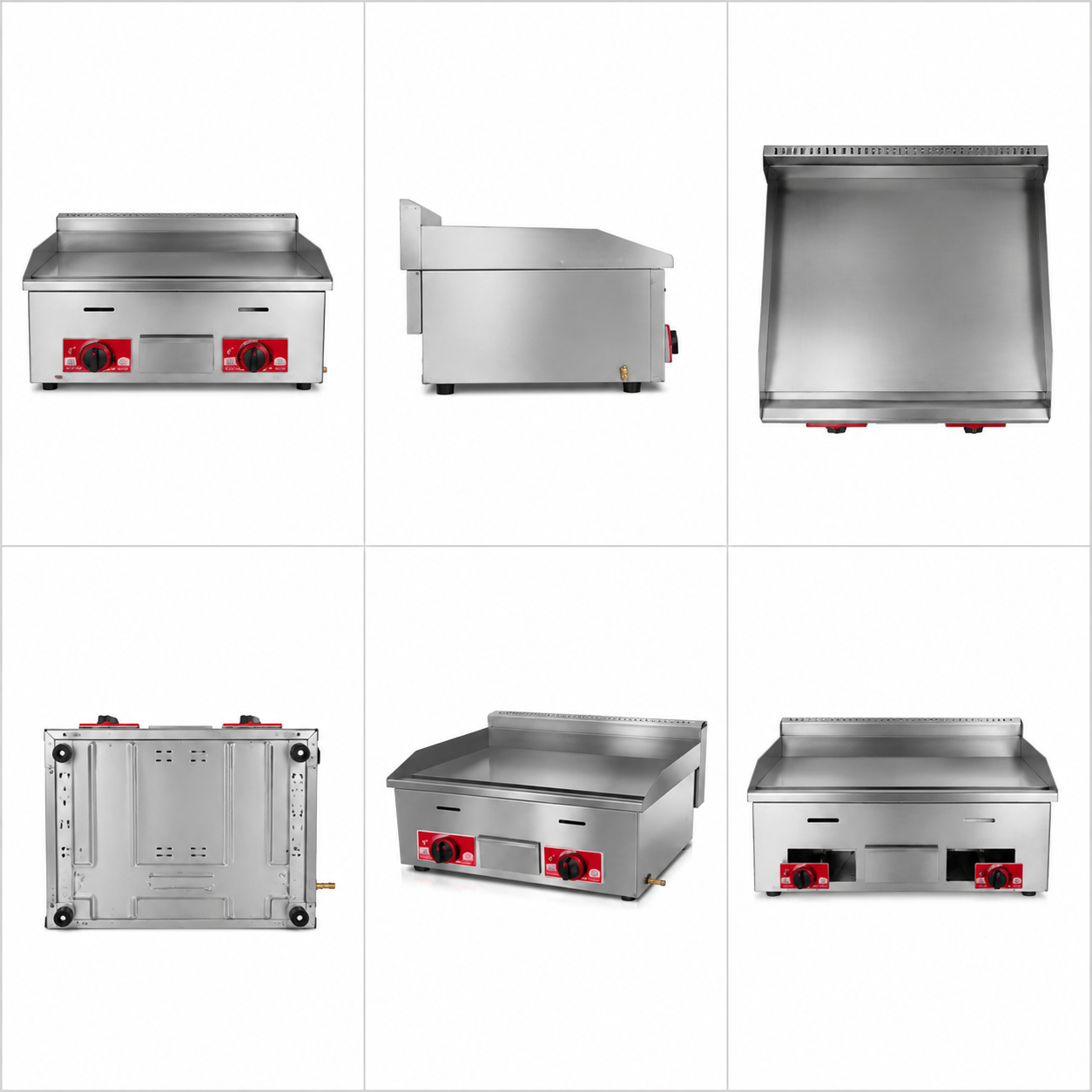 Commercial LPG Gas Griddle Flat Plate Fryer