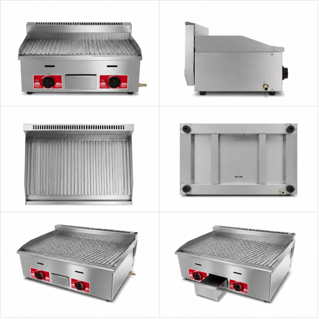 Commercial LPG Gas Griddle Flat & Rough Plate Series (GH-720 / GH-720-B)