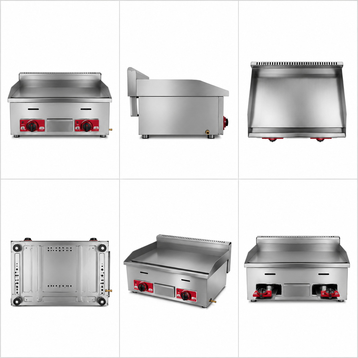 Commercial LPG Gas Griddle Flat Plate Fryer