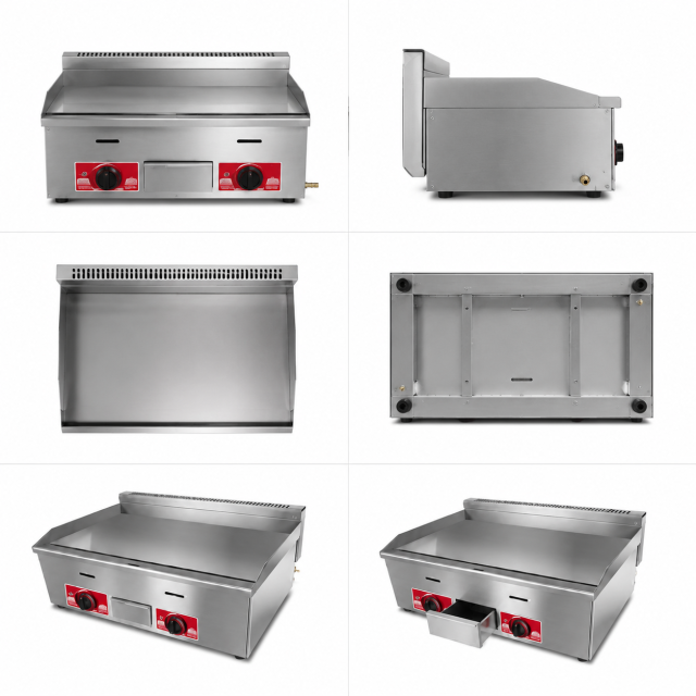 Commercial LPG Gas Griddle Flat & Rough Plate Series (GH-720 / GH-720-B)