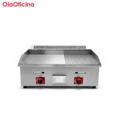 Commercial LPG Gas Griddle with 2/3 Flat & 1/3 Grooved Plate (GH-722)