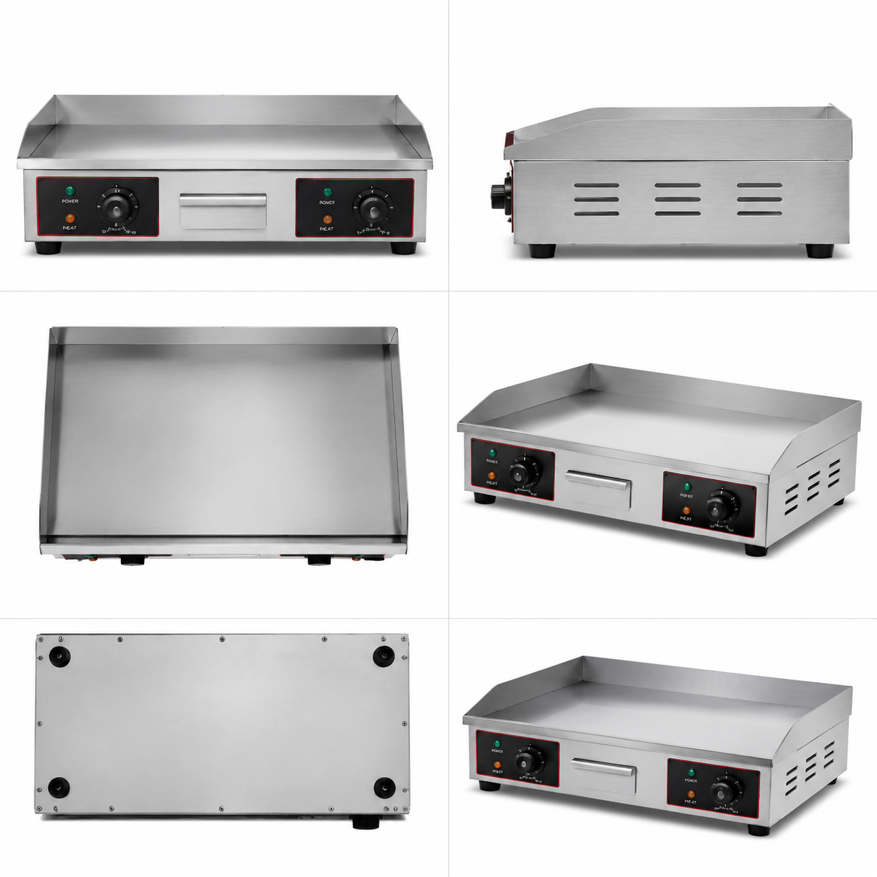 Commercial Electric Flat Griddle HC-820 4.4KW