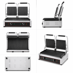 Commercial Double Electric Contact Grill GH-813E
