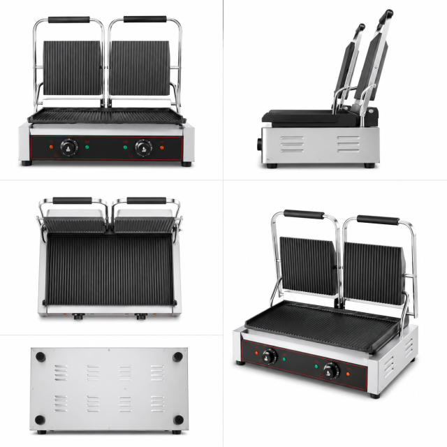 Commercial Double Electric Contact Grill GH-813E