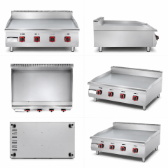Commercial Flat Gas Griddle GH-48 with LPG/NG Heating System