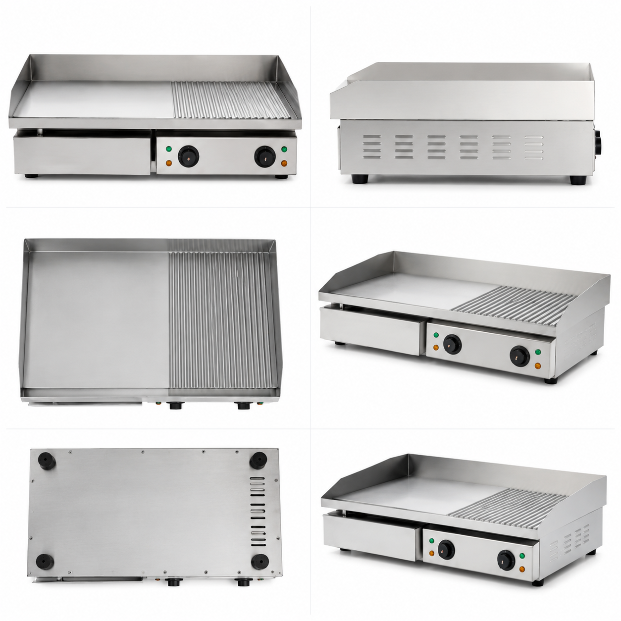 Commercial Electric Flat Griddle HC-822 with Large Cooking Surface