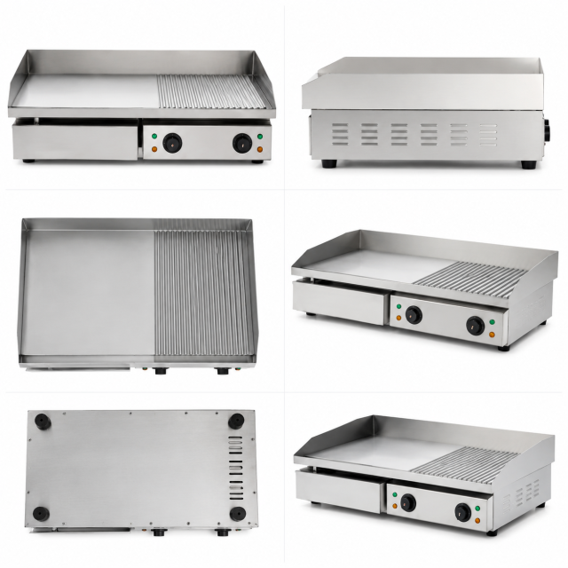 Commercial Electric Flat Griddle HC-822 with Large Cooking Surface