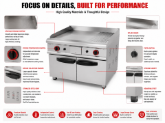 Commercial Full Flat Gas Griddle JZH-TS80
