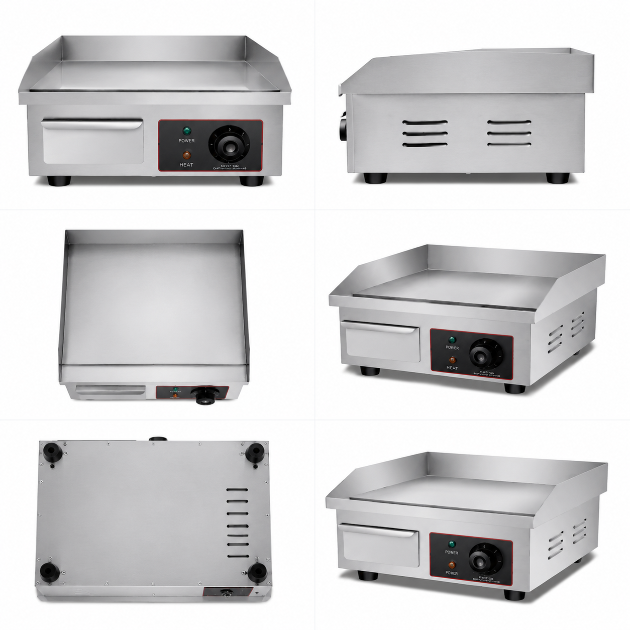 Commercial Electric Flat Griddle HC-818B 1.5KW 220V