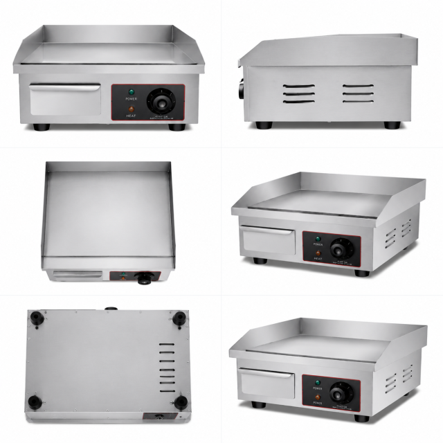 Commercial Electric Flat Griddle HC-818B 1.5KW 220V