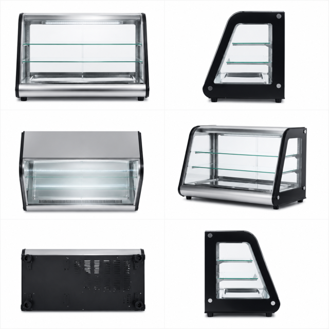 Commercial Stainless Steel Food Display Warmer With Heated Showcase