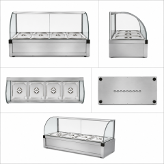 4P-B Single Layer Bain Marie Display Warmer | Commercial Buffet