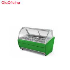 Commercial Gelato Display Freezer | 12 Pan Ice Cream Display Cabinet