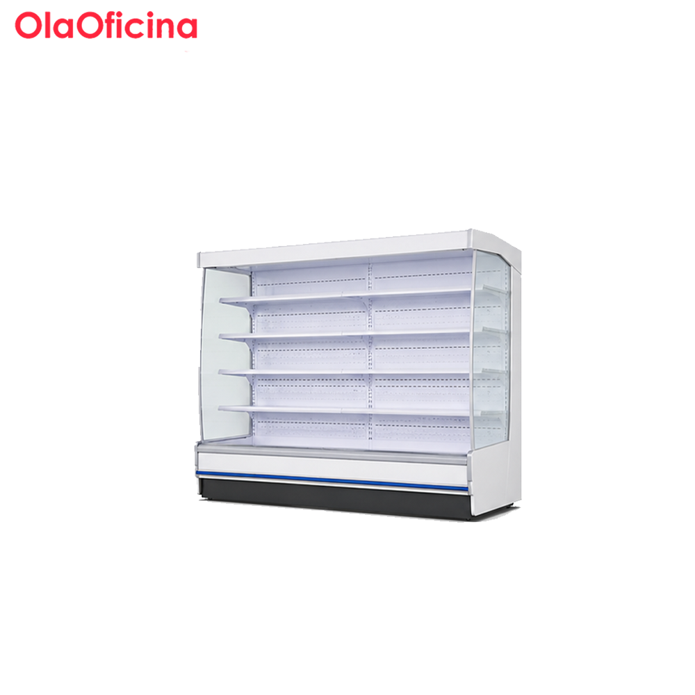 Commercial Open Air Multideck Display Refrigerator Series | White Air Curtain Merchandiser