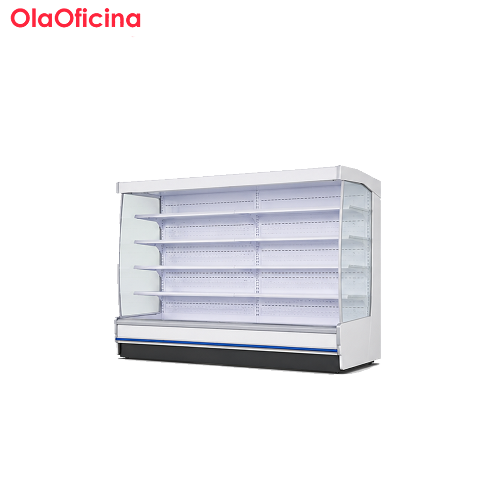 Commercial Open Air Multideck Display Refrigerator Series | White Air Curtain Merchandiser