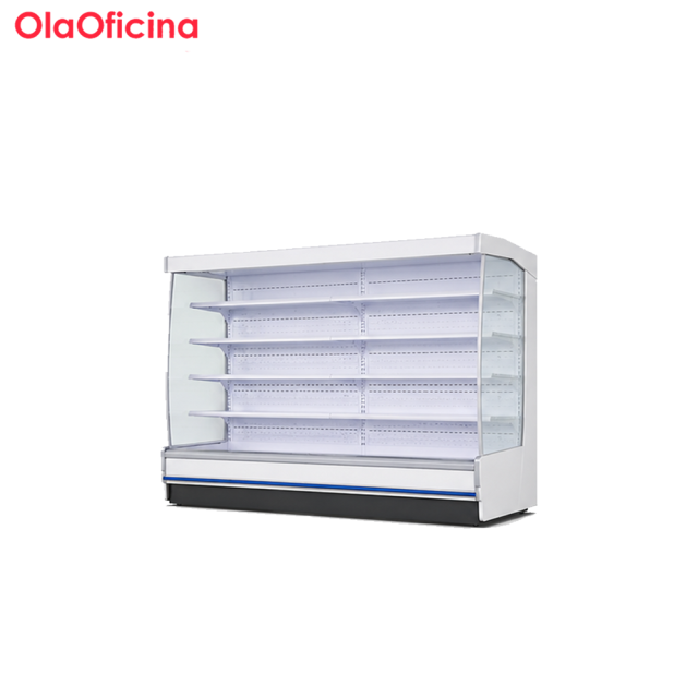 Commercial Open Air Multideck Display Refrigerator Series | White Air Curtain Merchandiser