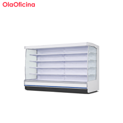 Commercial Open Air Multideck Display Refrigerator Series | White Air Curtain Merchandiser