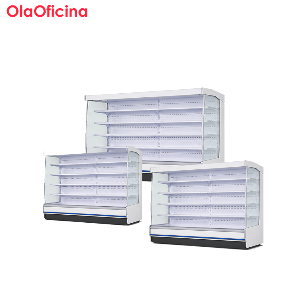 Commercial Open Air Multideck Display Refrigerator Series | White Air Curtain Merchandiser