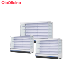 Commercial Open Air Multideck Display Refrigerator Series | White Air Curtain Merchandiser