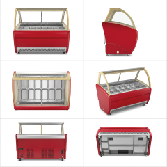 Commercial Gelato Display Freezer | 12 Pan Ice Cream Display Cabinet
