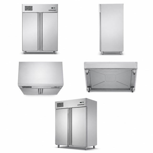 Commercial Direct Cooling Kitchen Cabinet Refrigerator | Upright Stainless Steel Series