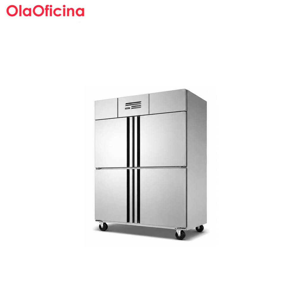 Commercial Four Door Air Cooling Refrigerator | Stainless Steel Kitchen Cabinet