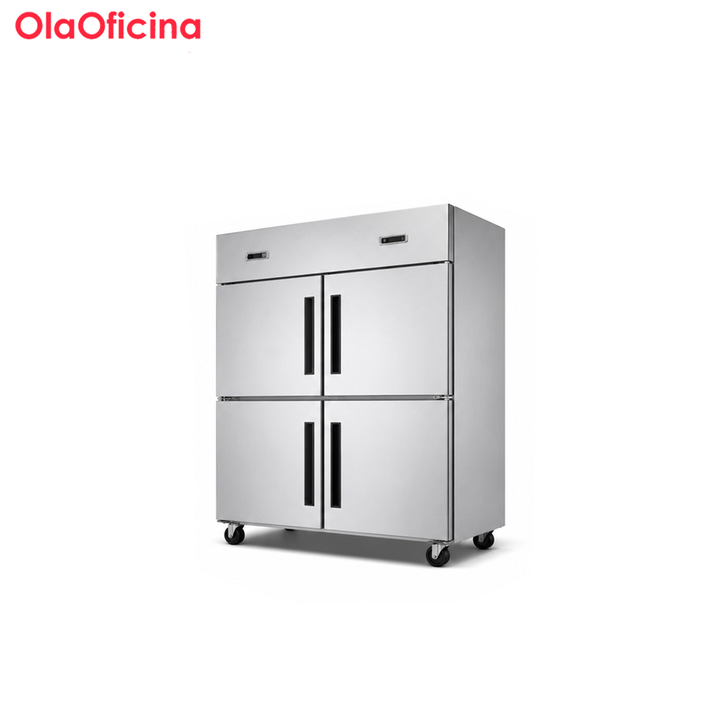 Commercial Four Door Upright Static Refrigerator | Stainless Steel Kitchen Cabinet