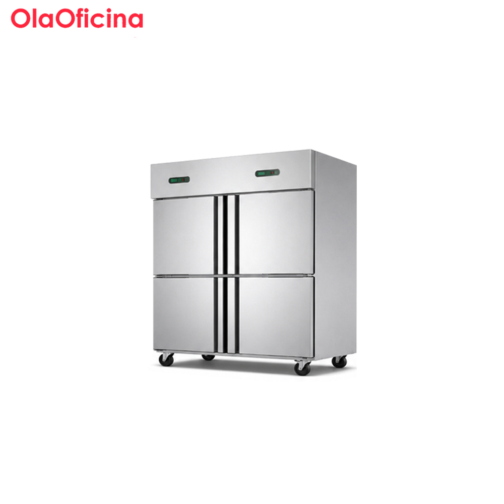 Commercial Four Door Upright Static Refrigerator | Stainless Steel Kitchen Cabinet