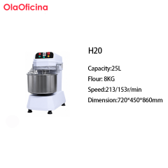 Double Action Two Speeds Spiral Dough Mixer H20-H260 Series