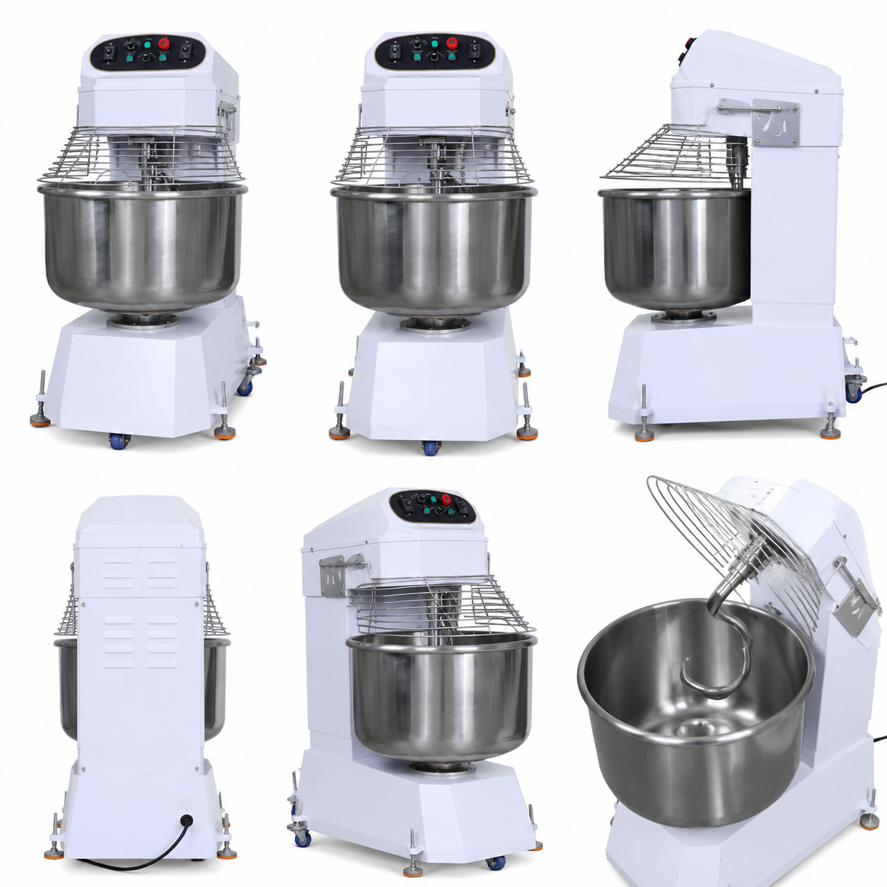 Double Action Two Speed Spiral Dough Mixer